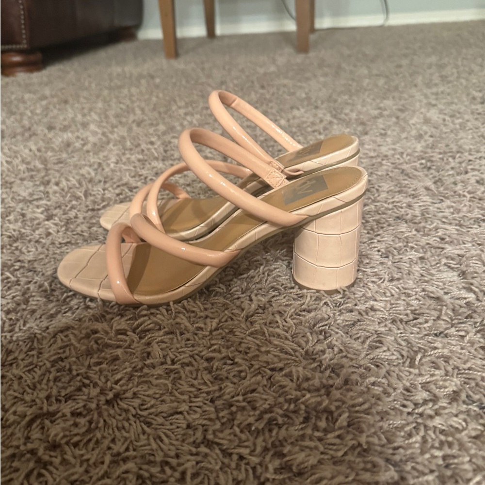 DV by Dolce Vita Pink Strappy Sandals with Block Heel